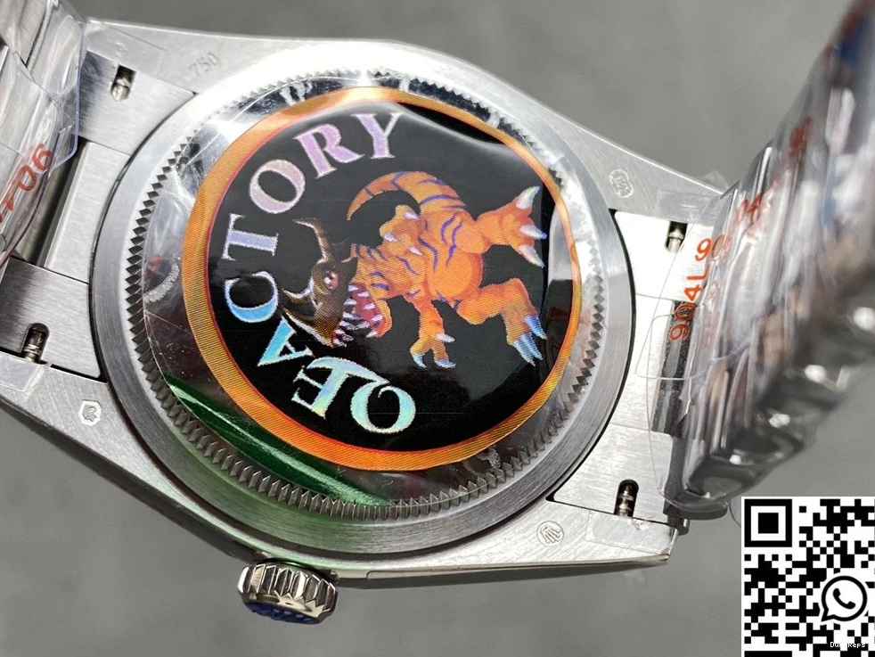 Day Factory Date 36mm Tungsten 128239-0023 Blue QF v5 Steel Dial Rolex 0917